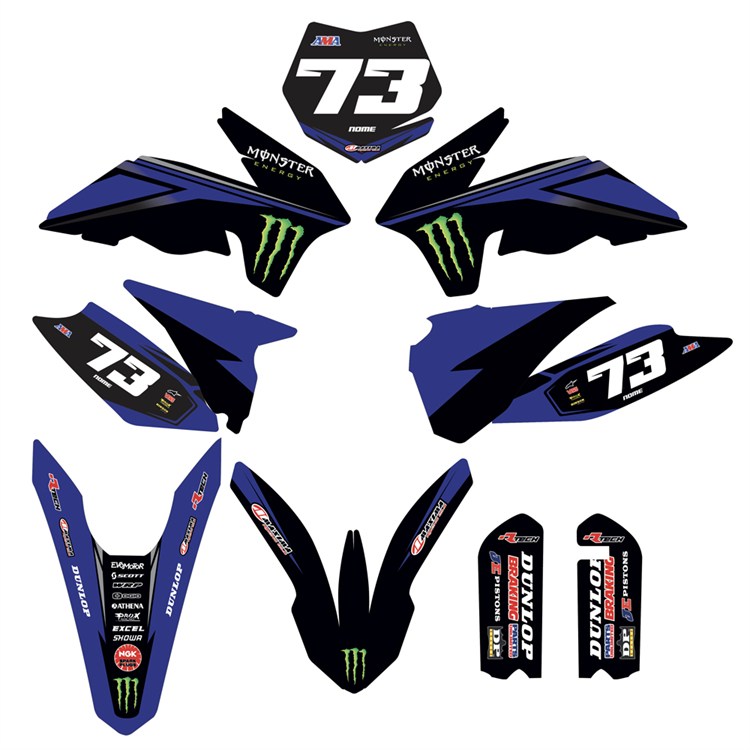 Kit grafiche KTM 85 SX (2013-2017) Monster Blu 1