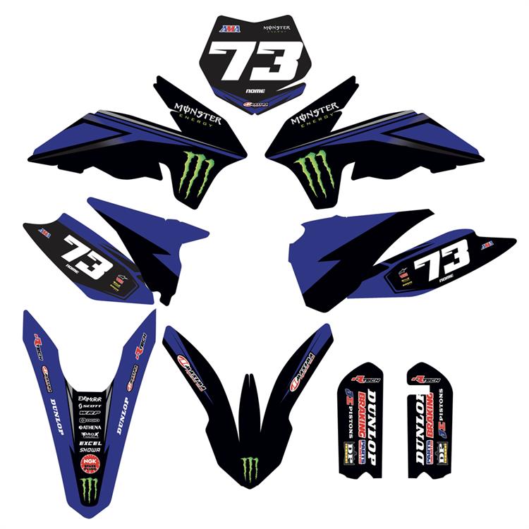 Kit grafiche KTM SX 85 (13-17) Monster Blu 1