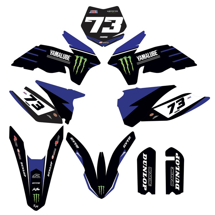 Kit grafiche KTM 85 SX (2013-2017) Monster Blu 2