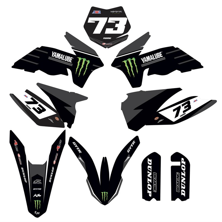 Kit grafiche KTM 85 SX (2013-2017) Monster Grigio 2