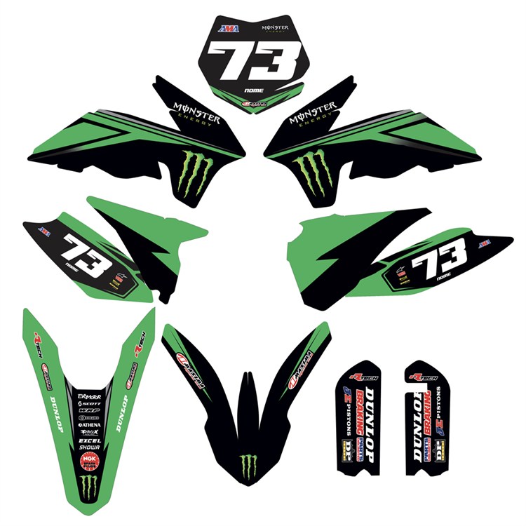 Kit grafiche KTM 85 SX (2013-2017) Monster Verde 1