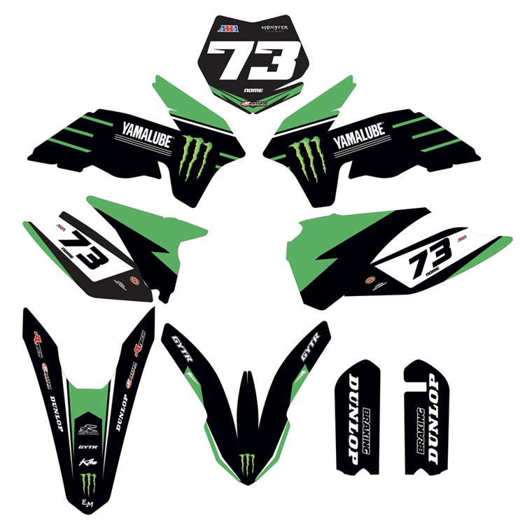 Kit grafiche KTM 85 SX (2013-2017) Monster Verde 2