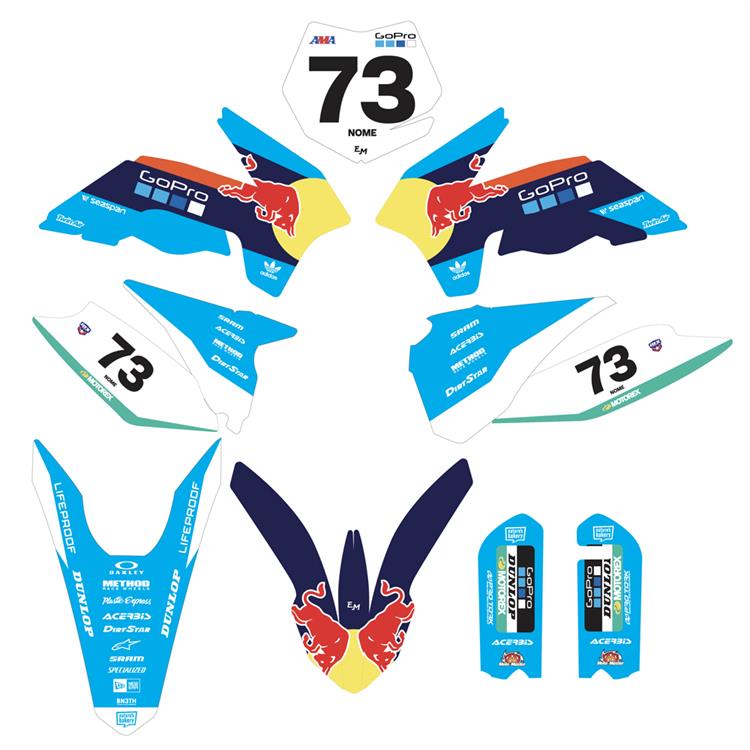 Kit grafiche KTM SX 85 (13-17) Red Bull