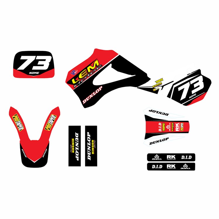 Kit grafiche Lem 50 CX3 Race Rosso