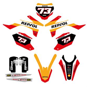 kit grafiche pit bike apollo rxf repsol