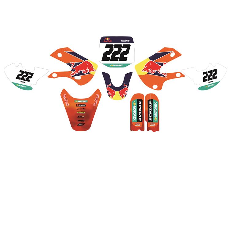 Kit grafiche pit bike BBR Cairoli personalizzabili