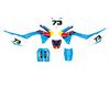 Kit grafiche pit bike CRF 110 RedBull Ice Bianche in Grafiche Pitbike Personalizzabili