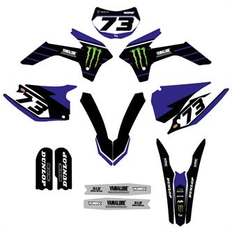 kit grafiche pit bike kayo 250 monster blu