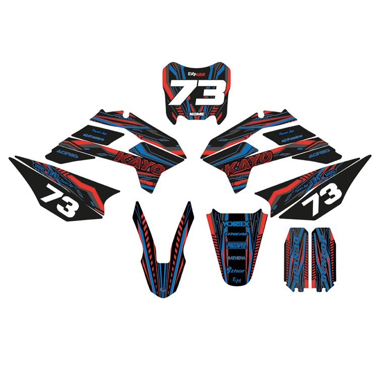 Kit grafiche pit bike KAYO KRZ/TT Techno