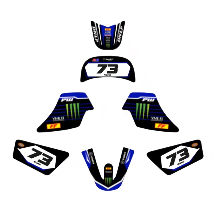 Kit grafiche Yamaha PW50 Blu