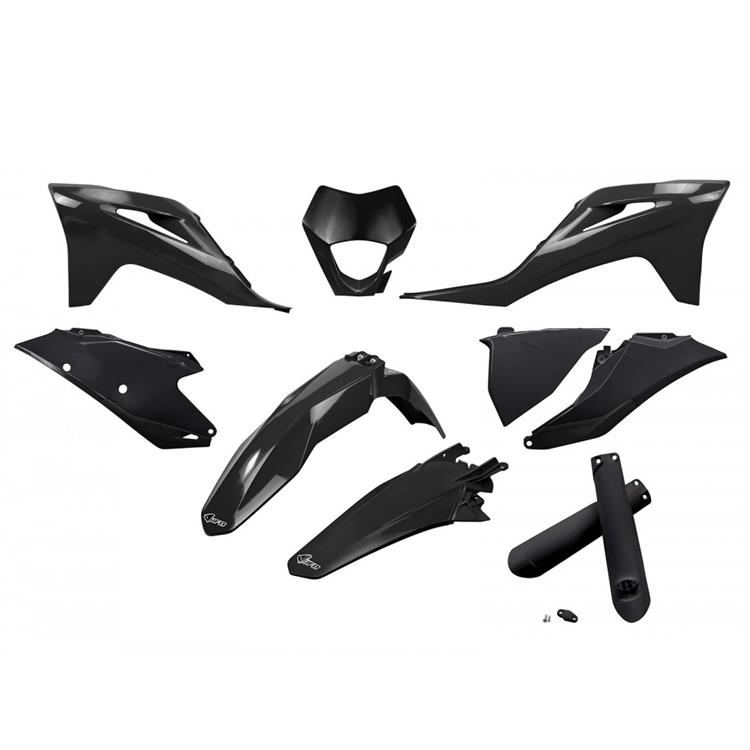 Kit plastiche con parasteli Gasgas 250 EC-F (2021-2023) - colore Nero