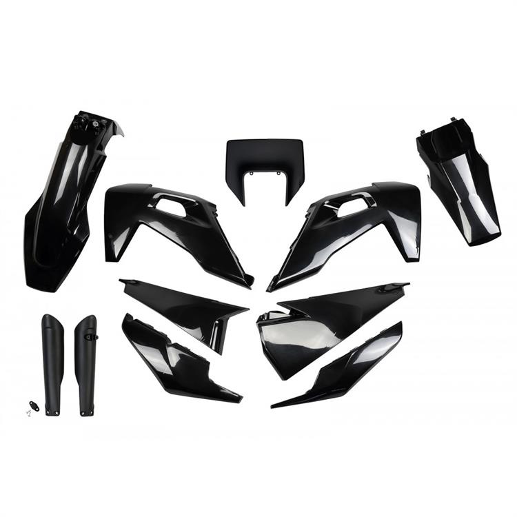 Kit plastiche con parasteli Husqvarna 150 TE (2020-2023) - colore Nero