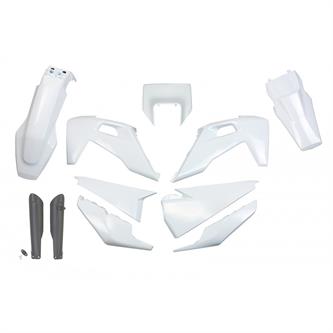 kit plastiche con parasteli husqvarna 250 fe 20 23 colore bianco