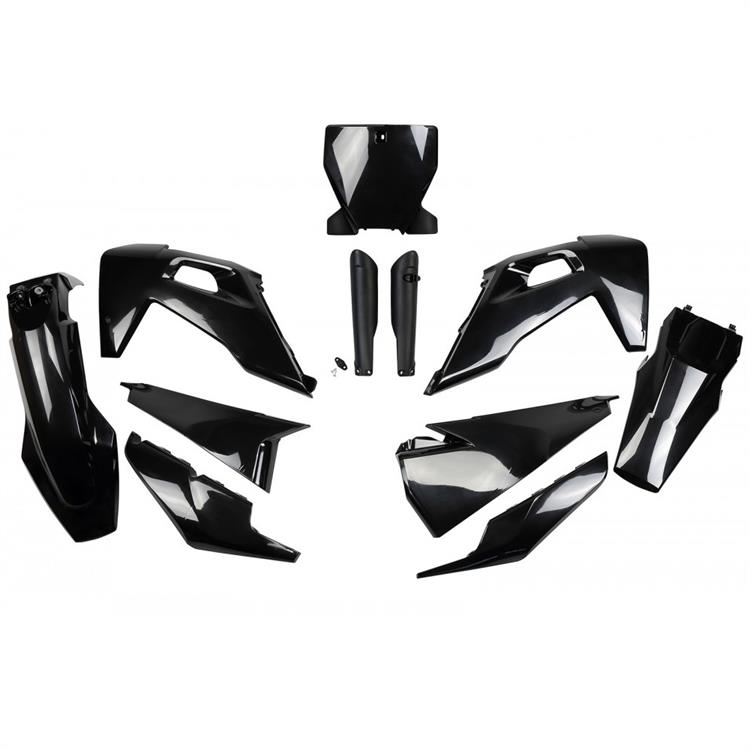 Kit plastiche con parasteli Husqvarna 250 TC (2019-2022) - colore Nero