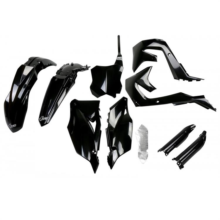 Kit plastiche con parasteli Kawasaki KX 250 F (2021-2024) - colore Nero