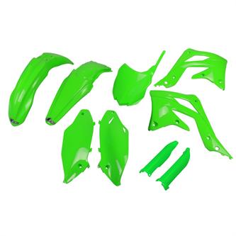 kit plastiche con parasteli kawasaki kx 450 f 13 15 colore verde