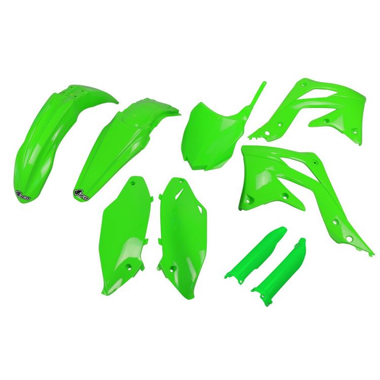 Kit plastiche con parasteli Kawasaki KX 450 F (2013-2015) - colore Verde