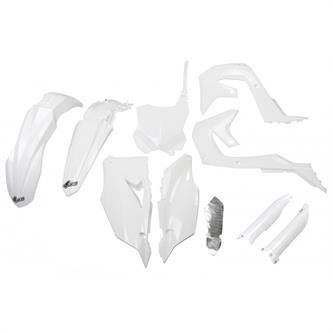 kit plastiche con parasteli kawasaki kx 450 f 19 23 colore bianco