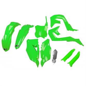 kit plastiche con parasteli kawasaki kx 450 f 19 23 colore verde fluo