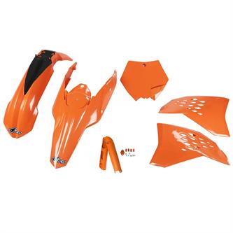 kit plastiche con parasteli ktm 125 sx 07 10 colore arancione