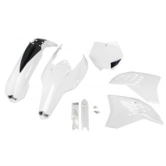 kit plastiche con parasteli ktm 125 sx 07 10 colore bianco