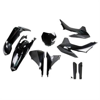 kit plastiche con parasteli ktm 125 sx 15 colore nero