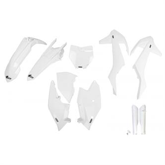 kit plastiche con parasteli ktm 150 sx 16 18 colore bianco