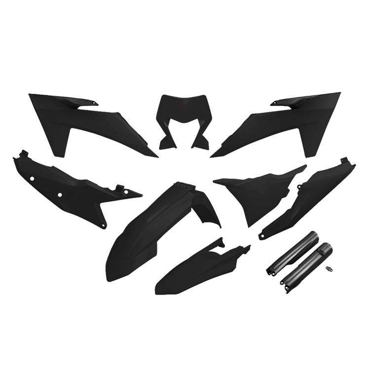 Kit plastiche con parasteli KTM 250 SX-F (2025) - colore Nero