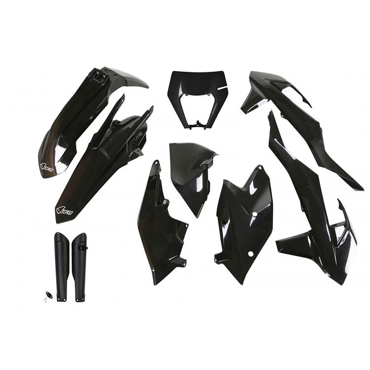 Kit plastiche con parasteli KTM 300 EXC (17-19) - colore nero