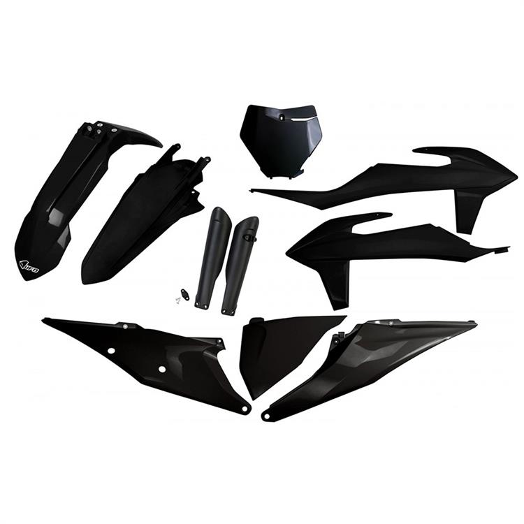 Kit plastiche con parasteli KTM 350 SX-F (2019-2022) - colore Nero