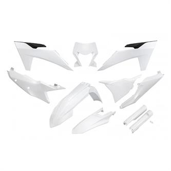 kit plastiche con parasteli ktm 350 sx f 25 colore bianco