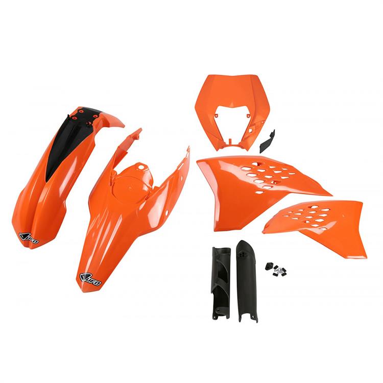 Kit plastiche con parasteli KTM 400 EXC-F (09-10) - colore OEM