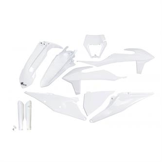 kit plastiche con parasteli ktm 450 exc f 20 23 colore bianco