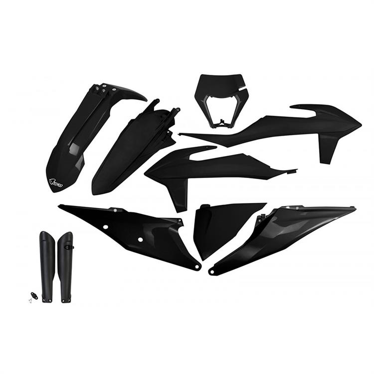 Kit plastiche con parasteli KTM 450 EXC-F (2020-2023) - colore Nero