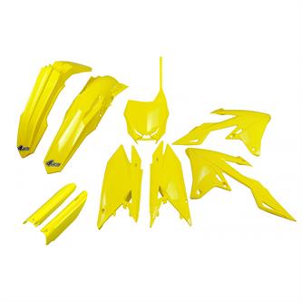 kit plastiche con parasteli suzuki rmz 250 19 24 colore giallo