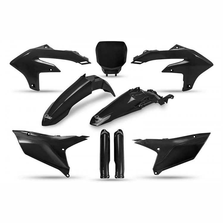 Kit plastiche con parasteli Yamaha YZ 250 F (2024-2026) - colore Nero