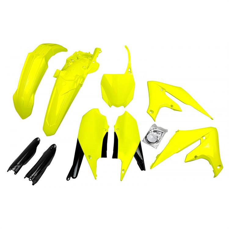 Kit plastiche con parasteli Yamaha YZ 450 F (2018-2022) - colore Giallo fluo