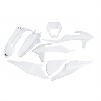 kit plastiche ktm 250 exc f 20 23 colore bianco
