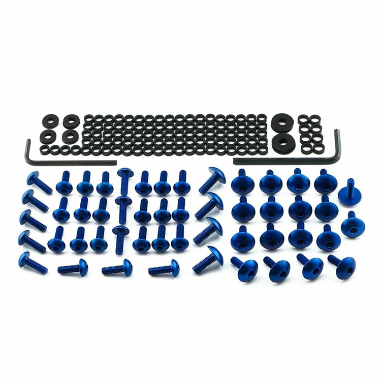 Kit viti carena Ducati 1098 Biposto (2007-2008) ergal Blu Pro Bolt
