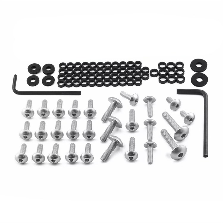 Kit viti carena Kawasaki Ninja 650 ABS (2017-2024) ergal Argento Pro Bolt