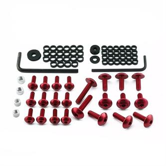 kit viti carena kawasaki zx 10 r 1000 abs ninja 16 21 ergal rosso pro bolt