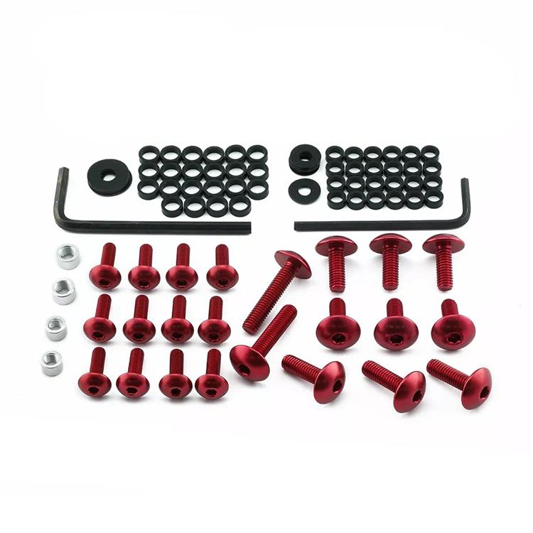 Kit viti carena Kawasaki ZX 10 R 1000 ABS Ninja (2016-2021) ergal Rosso Pro Bolt