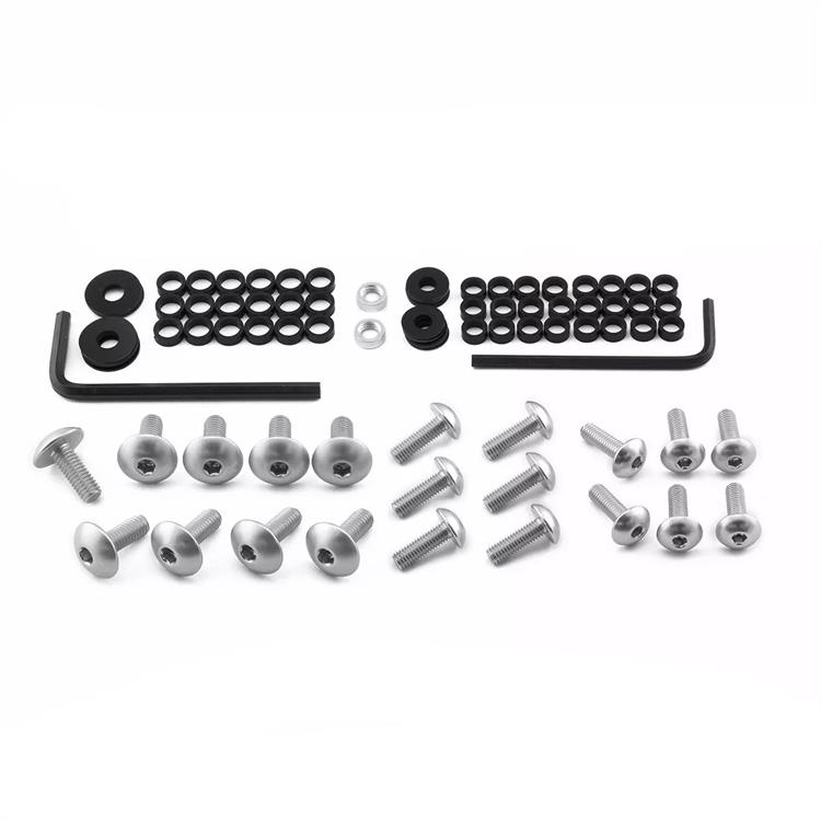 Kit viti carena Kawasaki ZX 6 R 636 Ninja 30th Anniversary Edition (2015) ergal Argento Pro Bolt