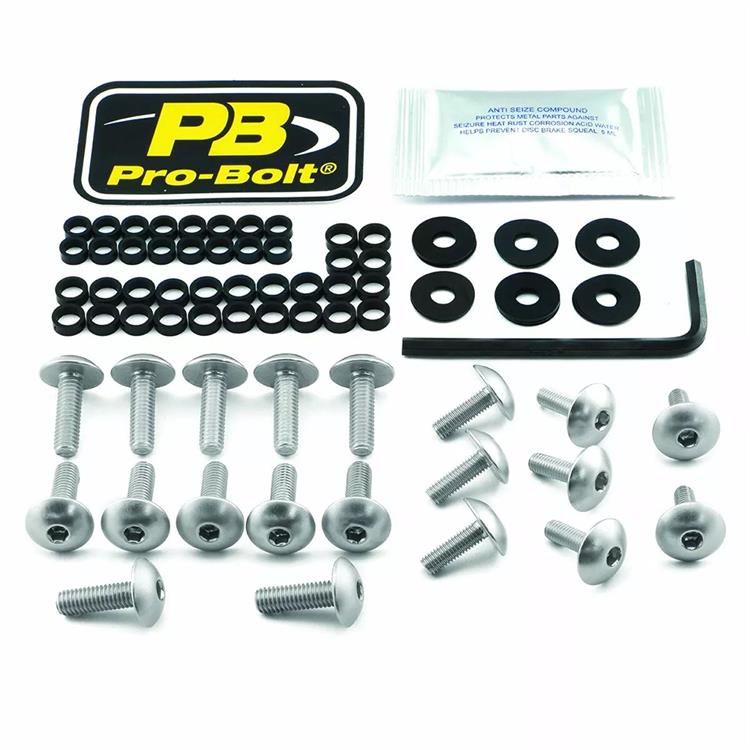 Kit viti carena Suzuki GSX 1300 BK ABS B King (08-11) Ergal Argento Pro Bolt