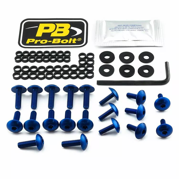 Kit viti carena Suzuki GSX 1300 BK B King (2008-2009) ergal Blu Pro Bolt