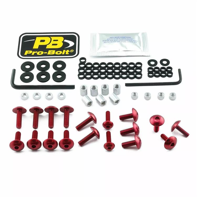 Kit viti carena Suzuki GSX 1300 R ABS Hayabusa (2013-2015) ergal Rosso Pro Bolt