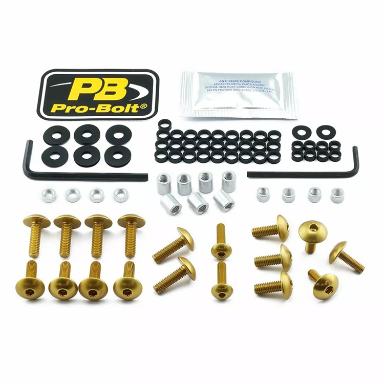 Kit viti carena Suzuki GSX 1300 R ABS Hayabusa 50th Anniversary (2014) ergal Oro Pro Bolt