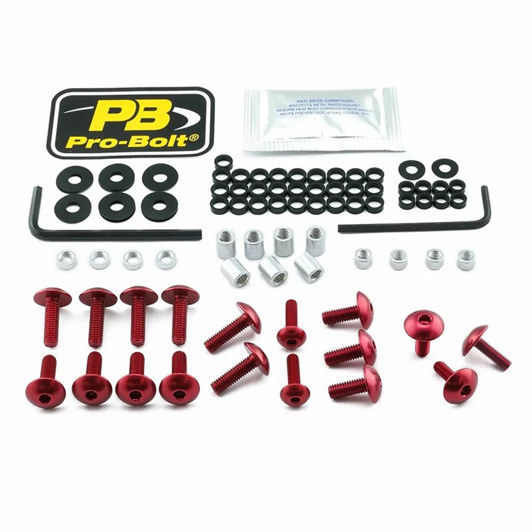 Kit viti carena Suzuki GSX 1300 R ABS Hayabusa Limited Edition (2013) ergal Rosso Pro Bolt