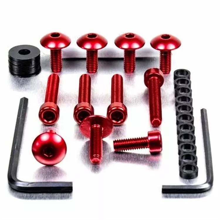 Kit viti carena Suzuki GSX 1400 (2001-2007) ergal Rosso Pro Bolt
