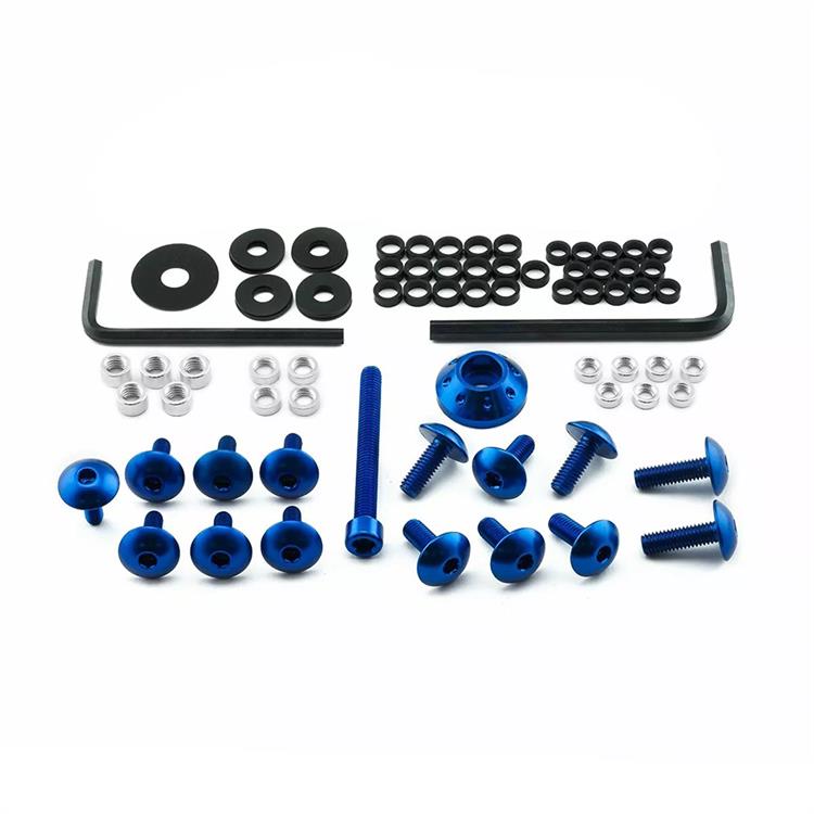 Kit viti carena Suzuki Gsx R 750 (2011-2024) ergal Blu Pro Bolt